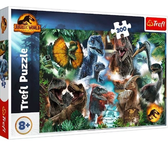 Puslespil 300 brikker Favoritdinosaurer Jurassic Verden
