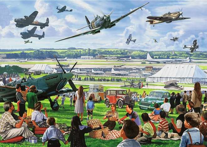TREFL Puzzle Premium Plus Tea Time: Flyvedag 1000 brikker