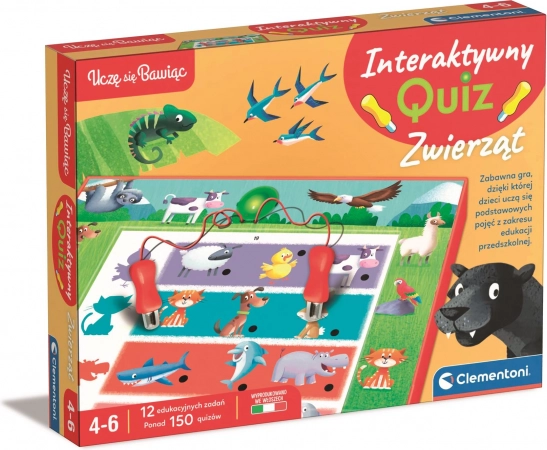 Interaktiv quiz Dyr CLEMENTONI (4–6 år)