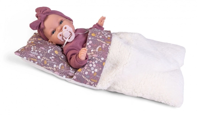 Antonio Juan 70356 TONETA - realistisk babydukke med lyde og blødt stofkrop - 34 cm