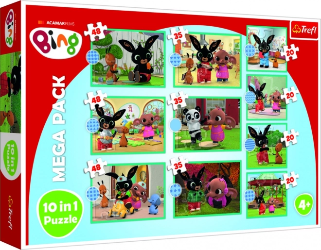 Mega Pakke Puzzle Bing 10i1