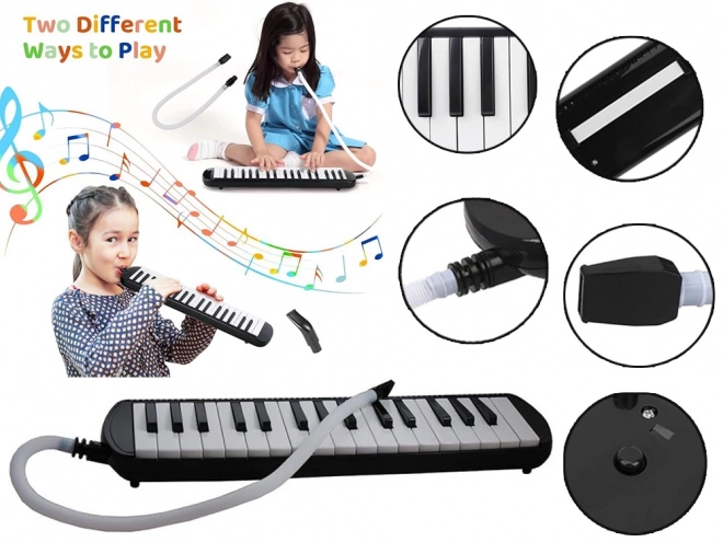 Melodika med klaviatur og etui