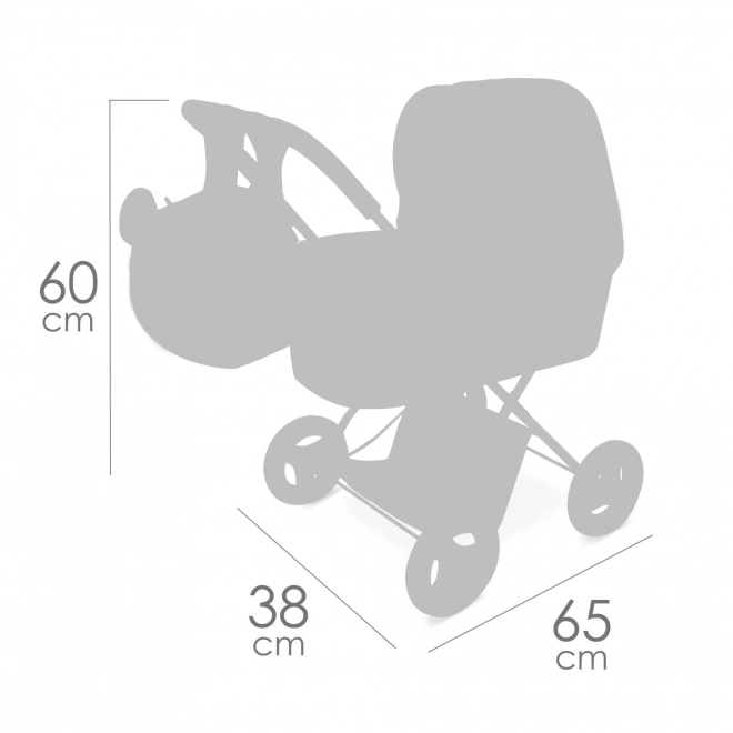 DeCuevas 85079 Foldbar Dukkevogn med Rygsæk KOALA 2024 - 60 cm