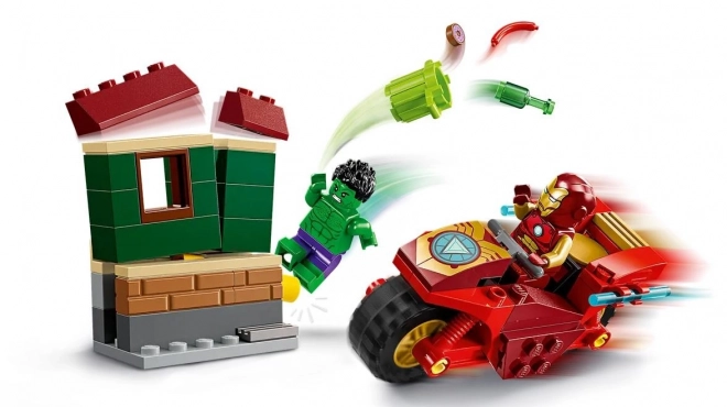 LEGO Marvel Super Heroes 76287 Iron Mans motorcykel og Hulk