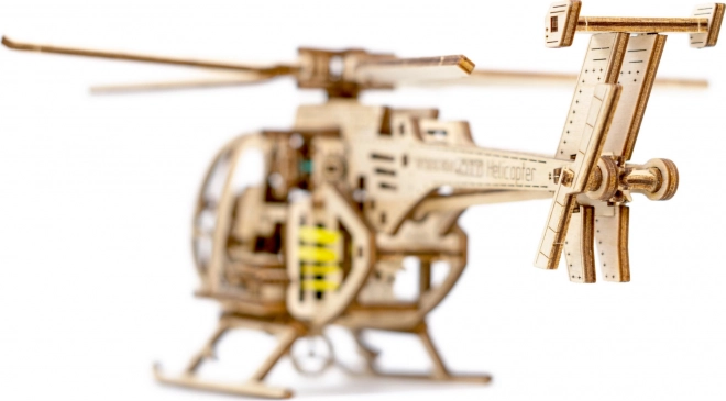 Træ 3D puslespil helikopter