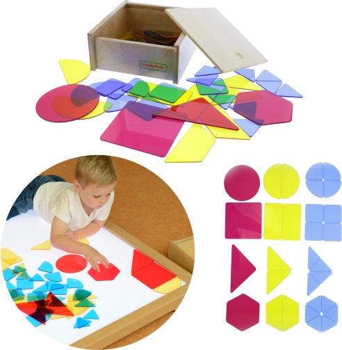 Masterkidz gennemsigtige geometriske former