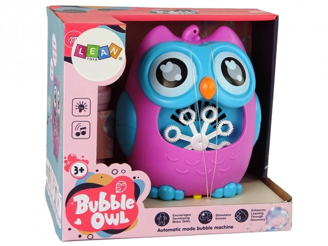 Sæbeboblemaskine Ugle Lyder Pink