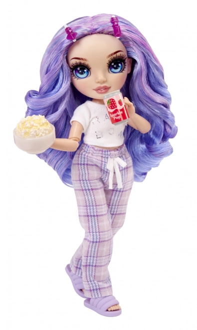 Rainbow High Junior Fashion dukke i pyjamas - Violet Willow