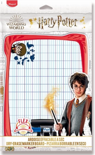 Sletbar dobbeltsidet A4-tavle HARRY POTTER med tusch