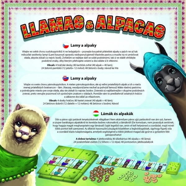 Lamaer og Alpakkaer Selskabsspil