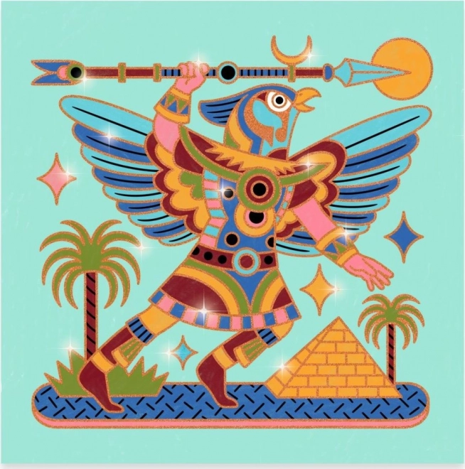 DJECO Glitrende malebøger - Egypten