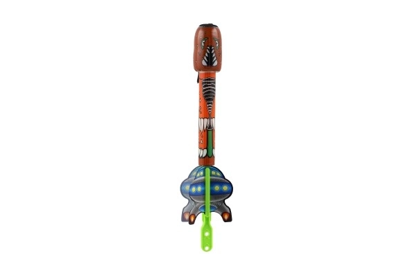 Skydepil med lyd plast 25 cm 4 farver på kort 13x31,5x4cm