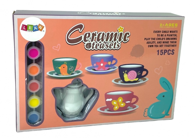 DIY malerisæt af porcelæn til te