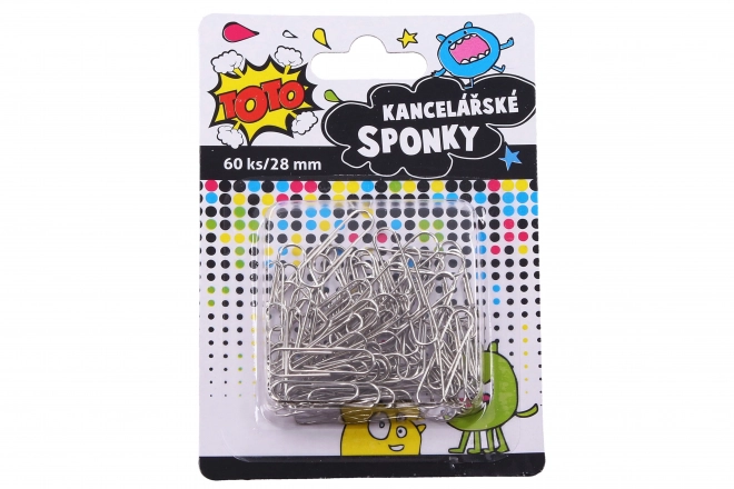 Kontorclips 60 stk, 28 mm