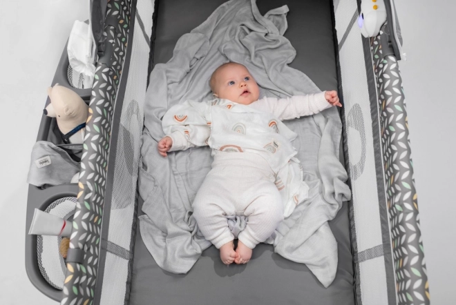 Babyindpakning Bambus Svøbe Grå Sten