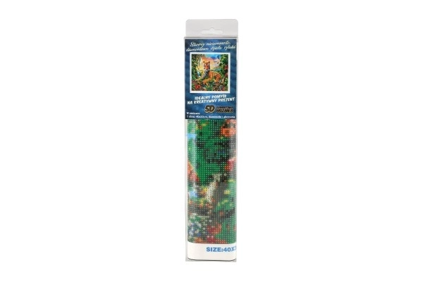 Diamantmaleri Junglens konge 40x30 cm