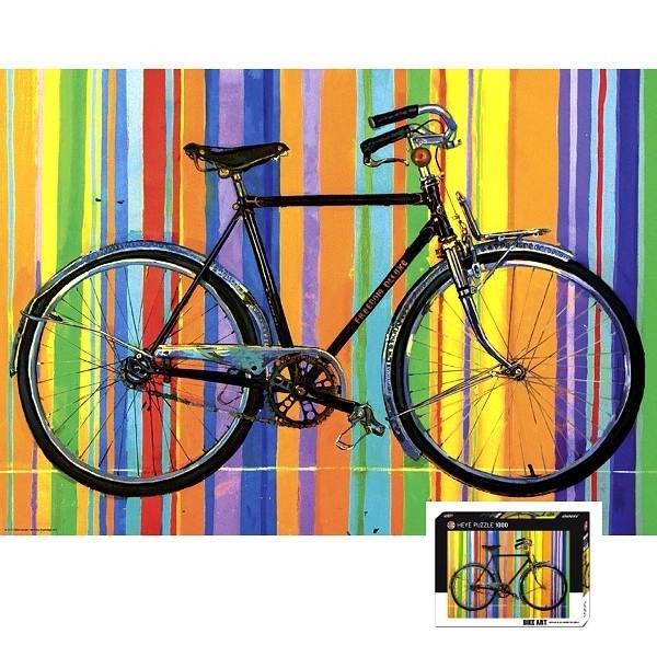 HEYE Puslespil Cykelkunst: Frihed Deluxe 1000 brikker