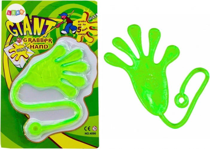 Klistret Håndtag Fleksibel Glut Slime grøn