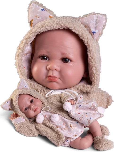 Realistisk babydukke Antonio Juan Luca med blødt krop 42 cm