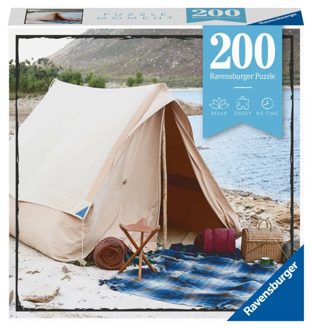 Puzzle Øjeblikke 200 brikker - Camping