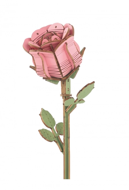 træ 3D dekorativ rose