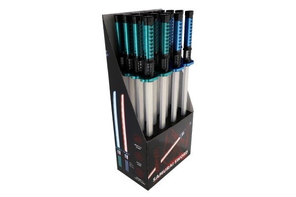 Lysende plastik samuraisværd 73 cm