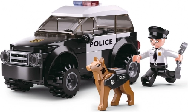 Sluban politi patrulje med hund