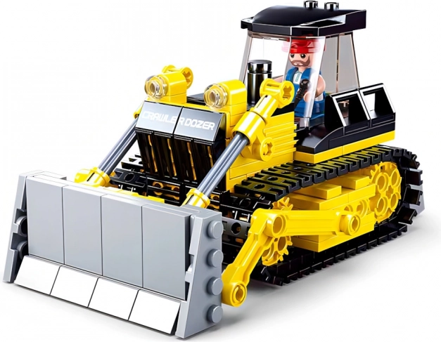 Realistisk bæltebulldozer