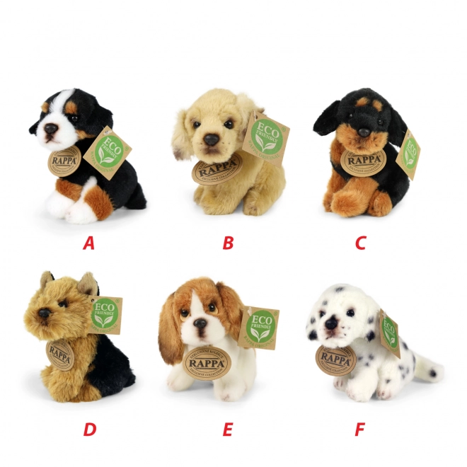 Plys hund med økologisk fyld 11 cm