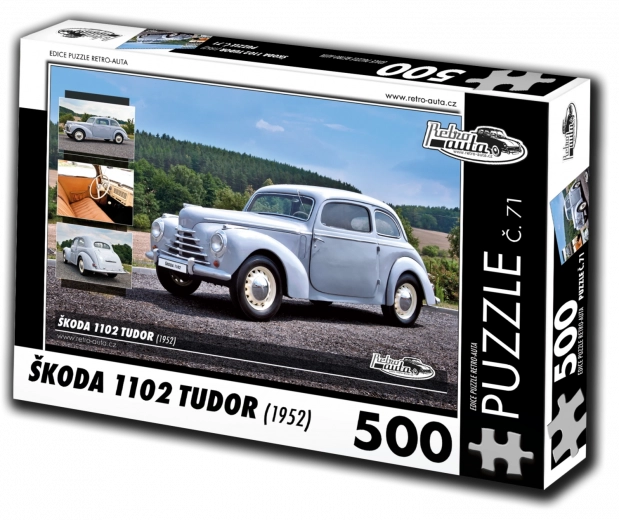 Puslespil Retro-biler Škoda 1102 Tudor 500 brikker