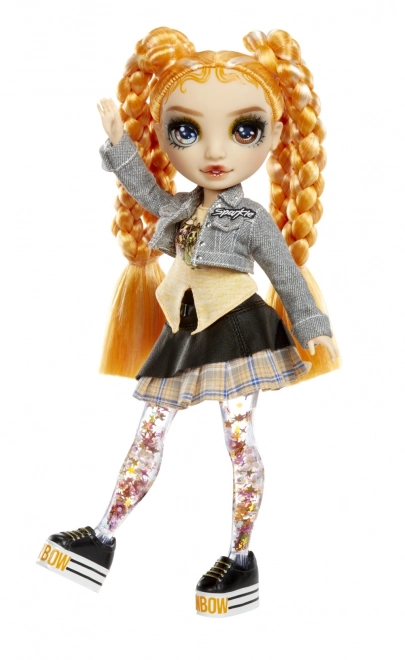 Rainbow High Gnistre & Skinne Mode dukke - Clementine (Orange)