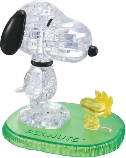 3D Crystal Puzzle Snoopy og Woodstock 41 brikker