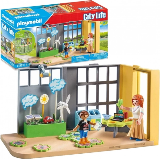 Playmobil skole: undervisning i miljø – sæt med 52 dele
