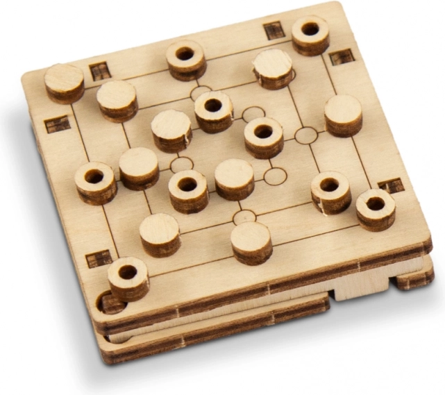 Træ 3D-puslespil – lommebrætspil fra WOODEN CITY