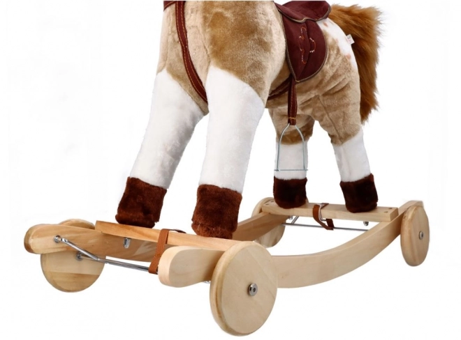 Gyngende hest Mustang med hjul