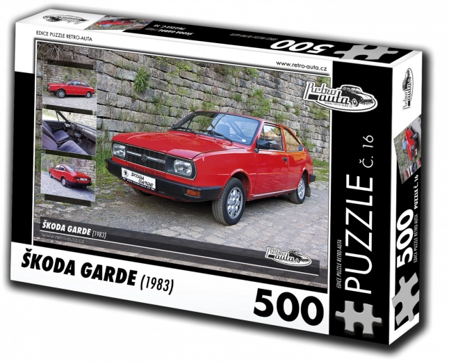 RETRO-AUTA puslespil Škoda Garde 1983 500 brikker