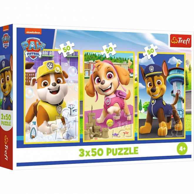 Puslespil 3x50 Vores Hundehvalpe Trefl