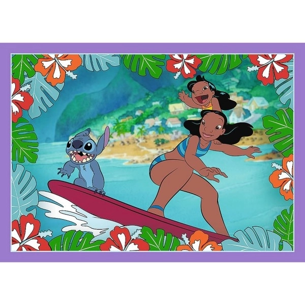 Puslespil Lilo & Stitch 4i1 Skør dag Trefl