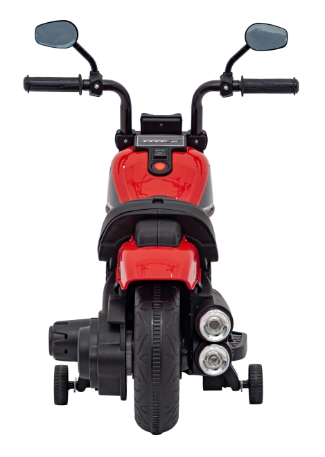 Motocykel Chopper FASTER – Rød