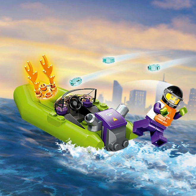 LEGO® City 60373 Brandmandsredningsbåd og jolle