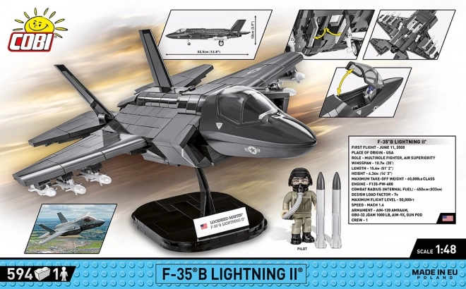 Jagerfly F-35B Lightning II byggesæt 594 dele