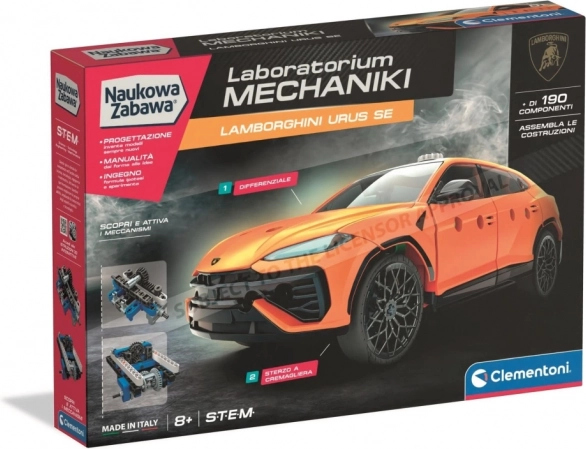 Clementoni Mekaniklaboratorium – Lamborghini Urus byggesæt
