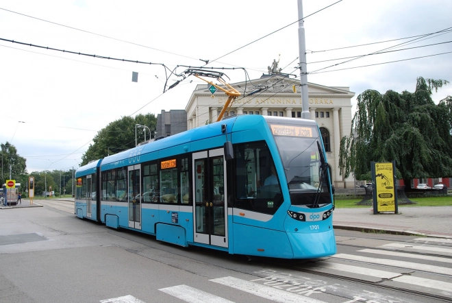 Metal moderne sporvogn DPO Ostrava 23 cm
