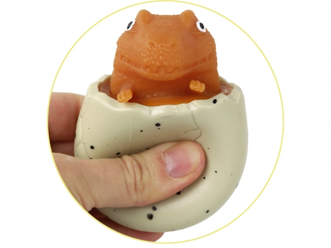 Antistress legetøjsdinosaur i squishy æg