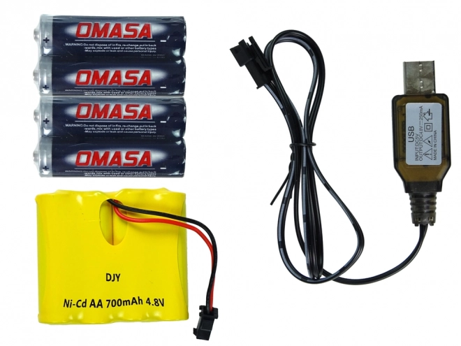 BMW M3 fjernstyret bil sort 2.4G fjernbetjening rat 1:18 lydlys