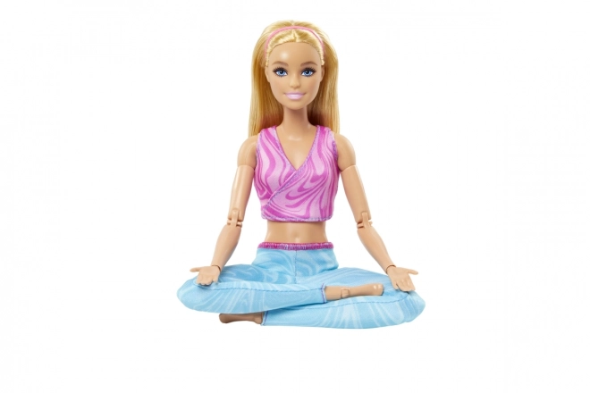 Barbie i bevægelse - Blondine med blå leggings HRH27