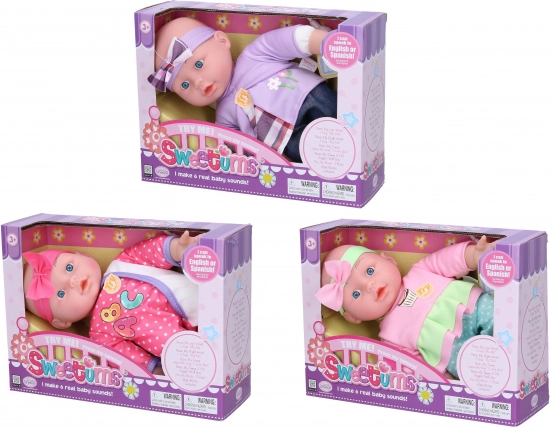 Blødt talende baby 28 cm