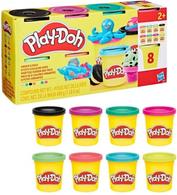 Play-Doh sæt med 8 bøtter