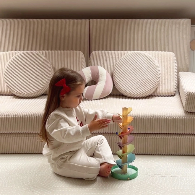 Træ kuglebane Rainbow Montessori WOOPIE GREEN