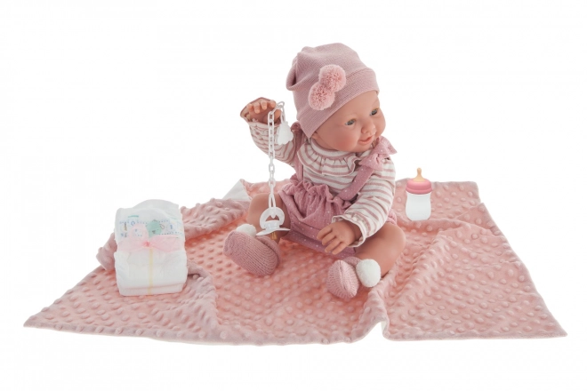Antonio Juan 50160 Mia Blinker og Tisser realistisk baby med hel vinyl krop - 42 cm